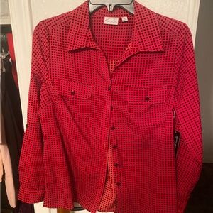 Red and Black Checkered ladies  Shirt